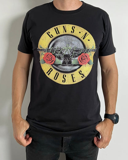Camiseta Hombre Guns Amarillo