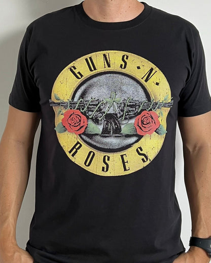 Camiseta Hombre Guns Amarillo