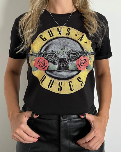 Camiseta Mujer Guns Amarillo