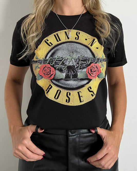Camiseta Mujer Guns Amarillo