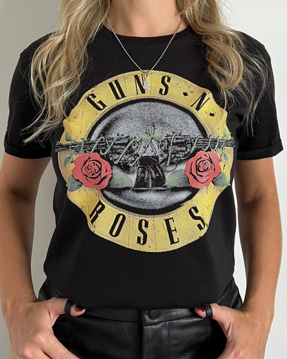 Camiseta Mujer Guns Amarillo