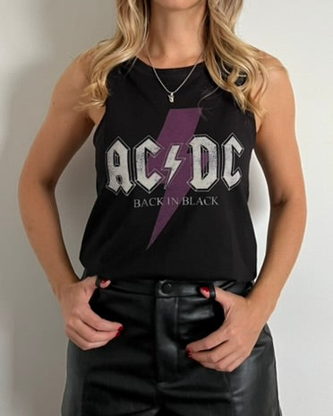 Camisilla Mujer AC/DC Rayo