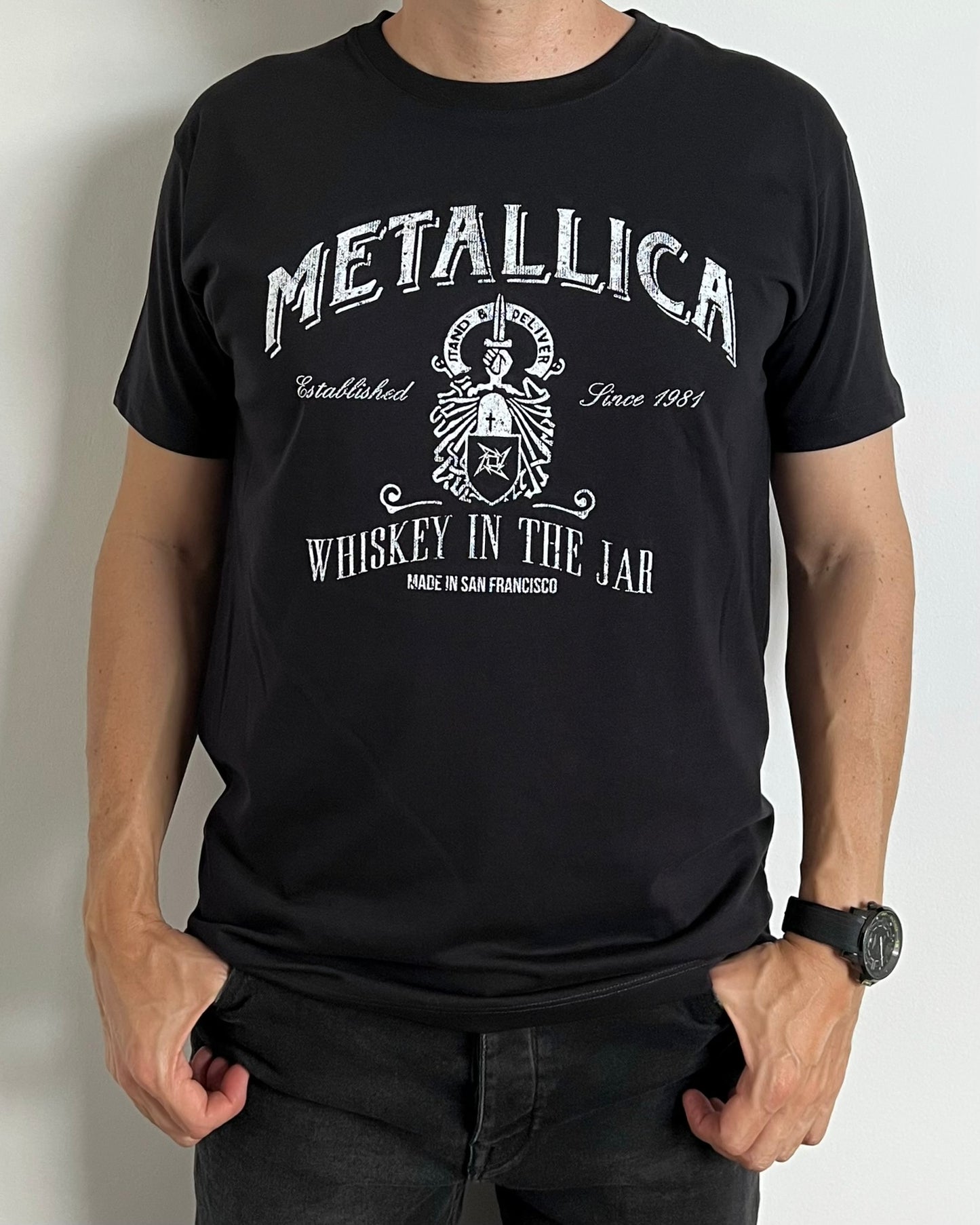 Camiseta Hombre Metallica Whiskey
