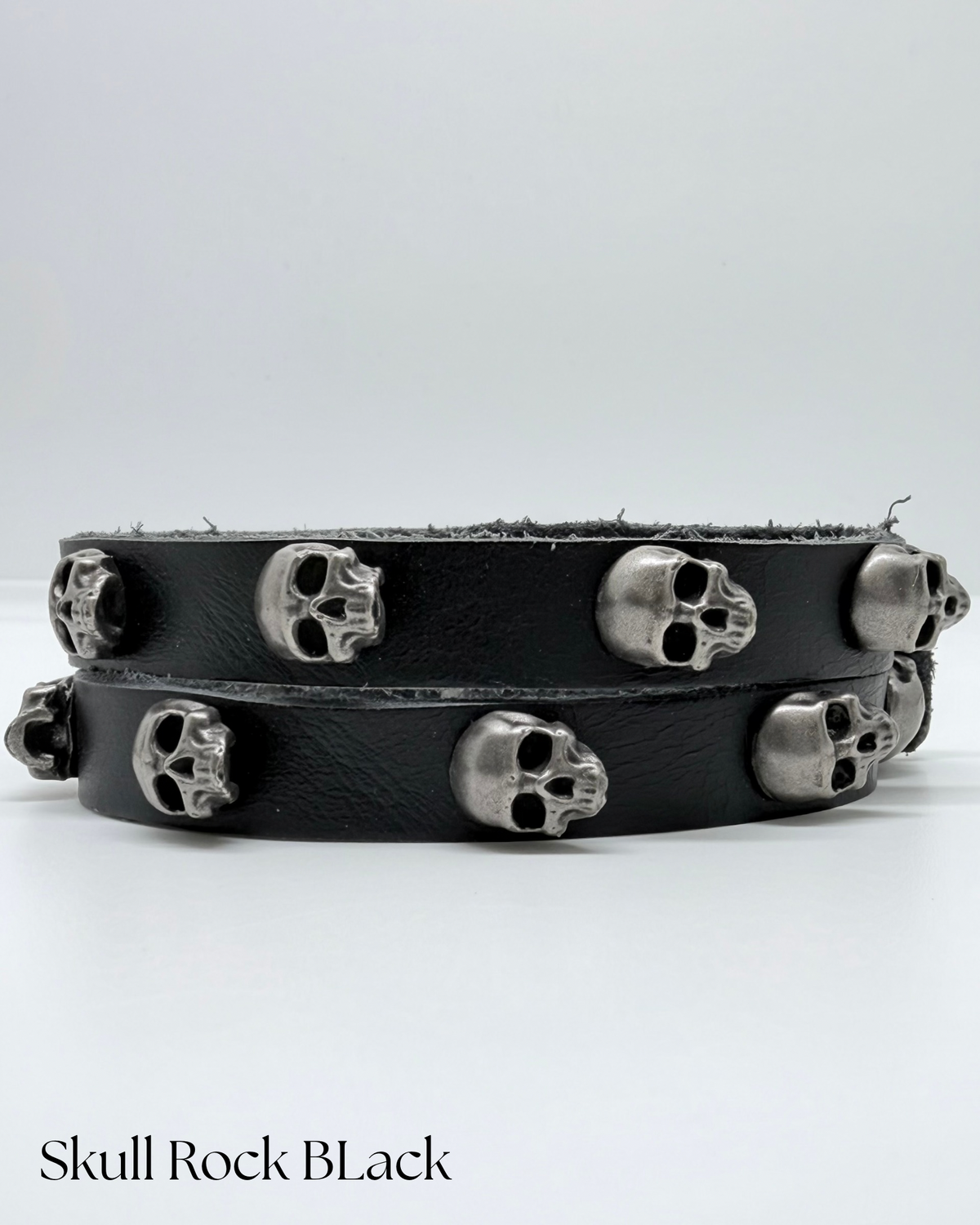 Manilla en cuero Skull Rock