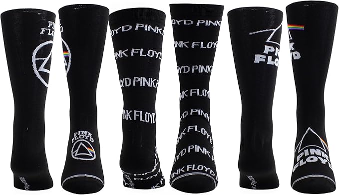 Caja Metálica en forma de Guitarra con 3 pares de medias PINK FLOYD