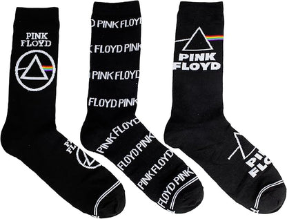Caja Metálica en forma de Guitarra con 3 pares de medias PINK FLOYD