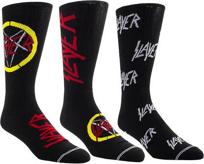 Caja Metálica en forma de Guitarra con 3 pares de medias SLAYER