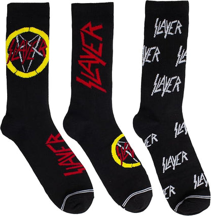 Caja Metálica en forma de Guitarra con 3 pares de medias SLAYER