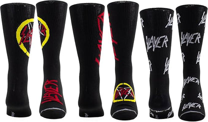 Caja Metálica en forma de Guitarra con 3 pares de medias SLAYER