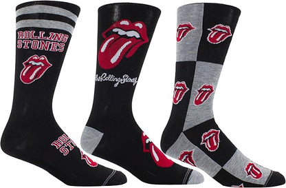 Caja Metálica en forma de Guitarra con 3 pares de medias THE ROLLING STONES