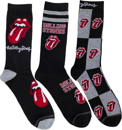 Caja Metálica en forma de Guitarra con 3 pares de medias THE ROLLING STONES