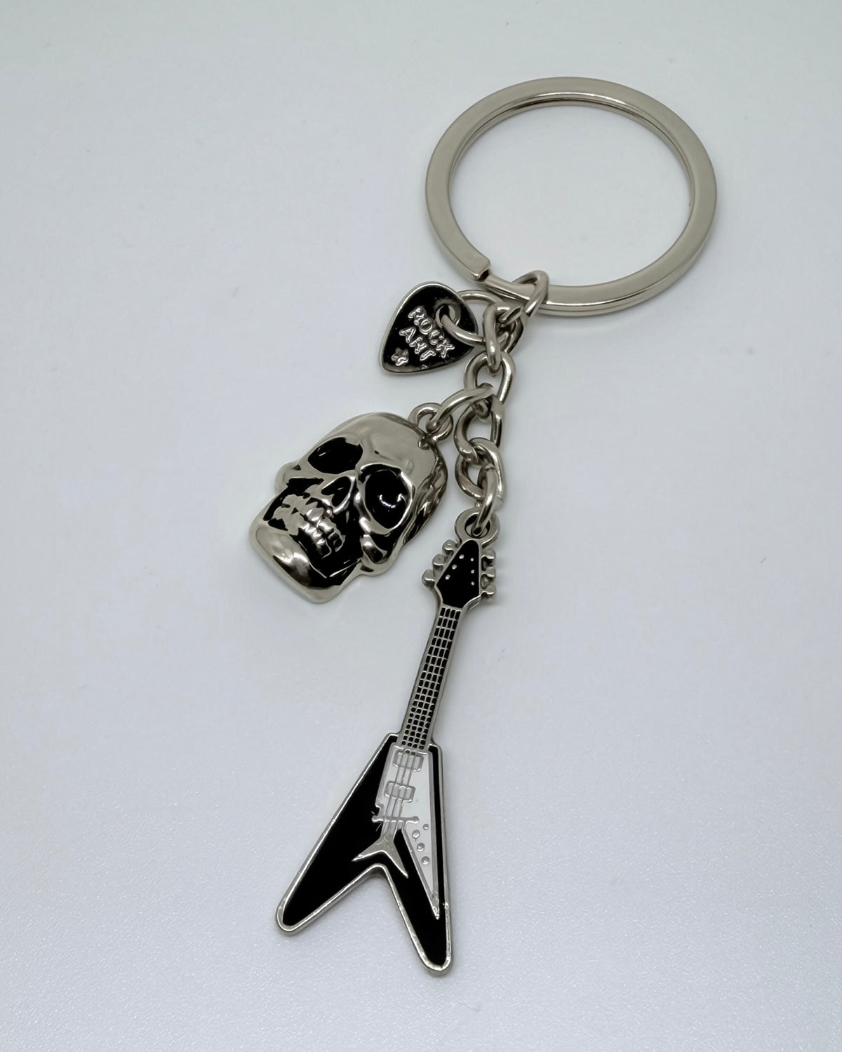 Llavero Guitar + Skull