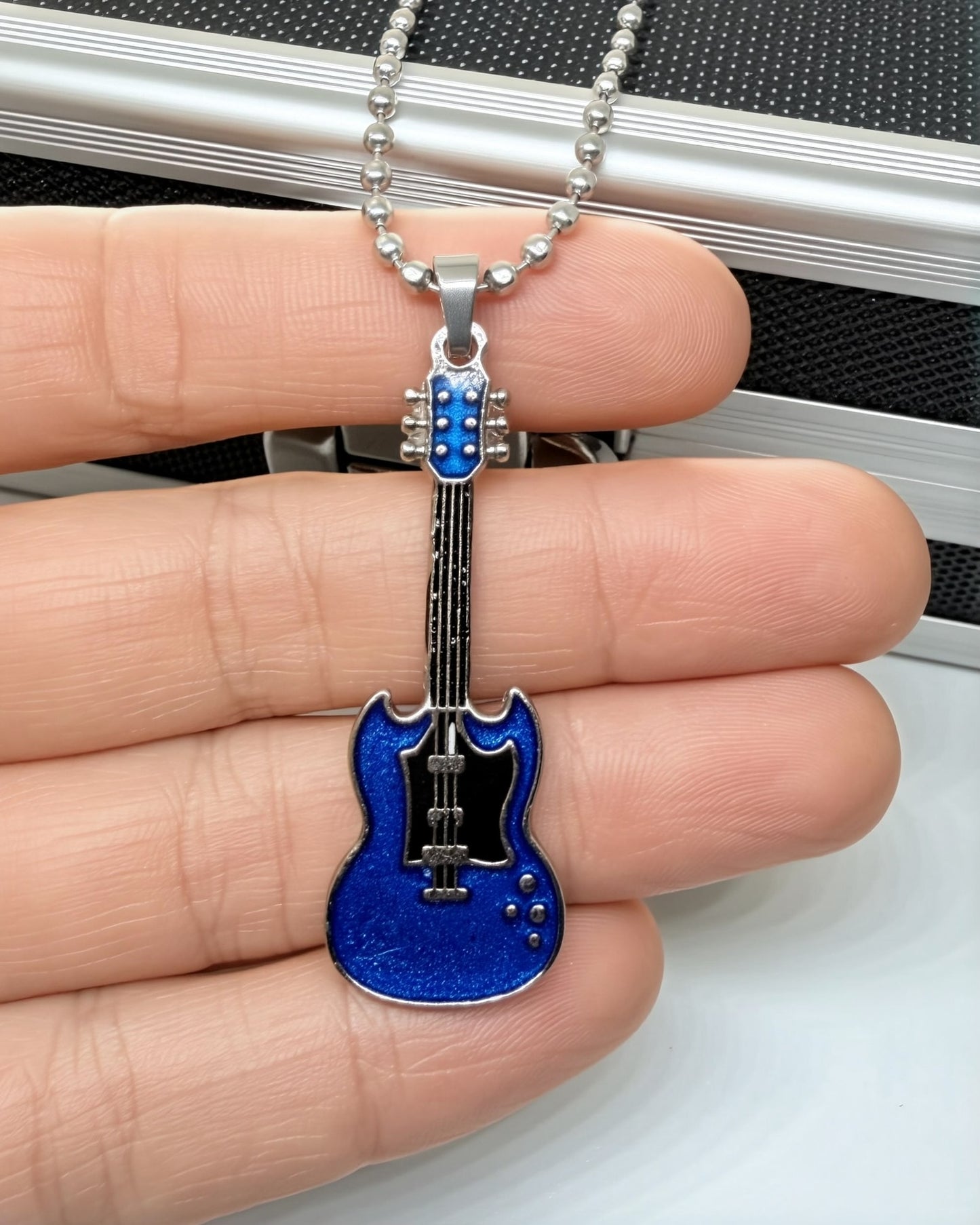 Collar Guitarra SG Azul