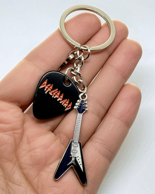 Llavero Def Leppard + Guitarra