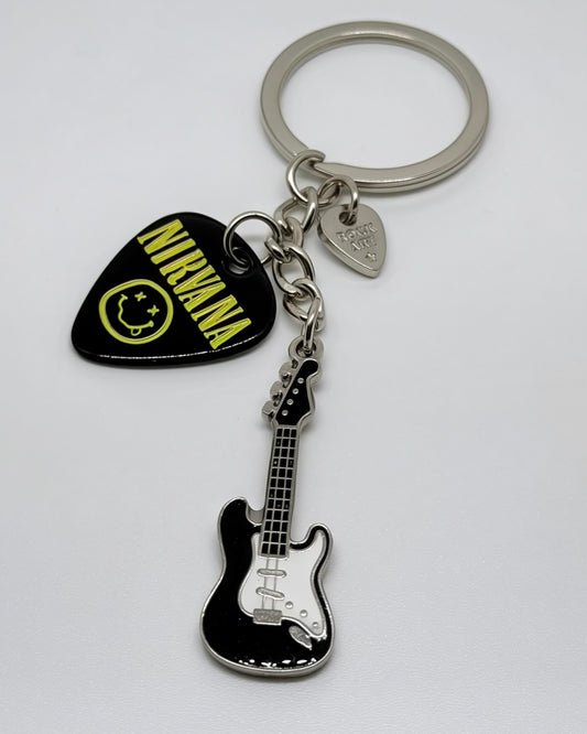 Llavero Nirvana + Guitarra